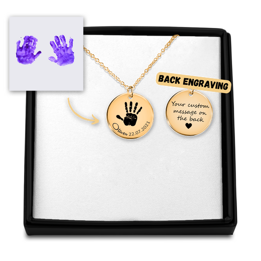 Baby Hand Print Necklace